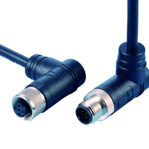 M12 Male/Female Open End 90° Cable - CBLWR