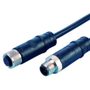 M12 Male/Female Open End 180° Cable - CBLWS