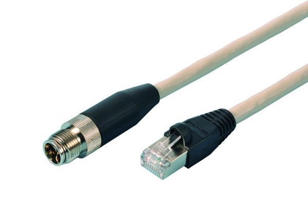 M12 X-Code To RJ45 Cable - CBLWE45